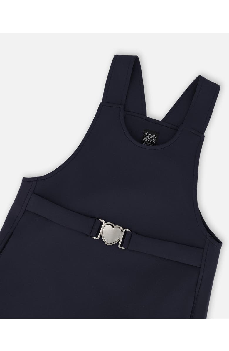 Deux par Deux Milano Jumper Dress, Alternate, color, Navy Blue With Buckle Detail