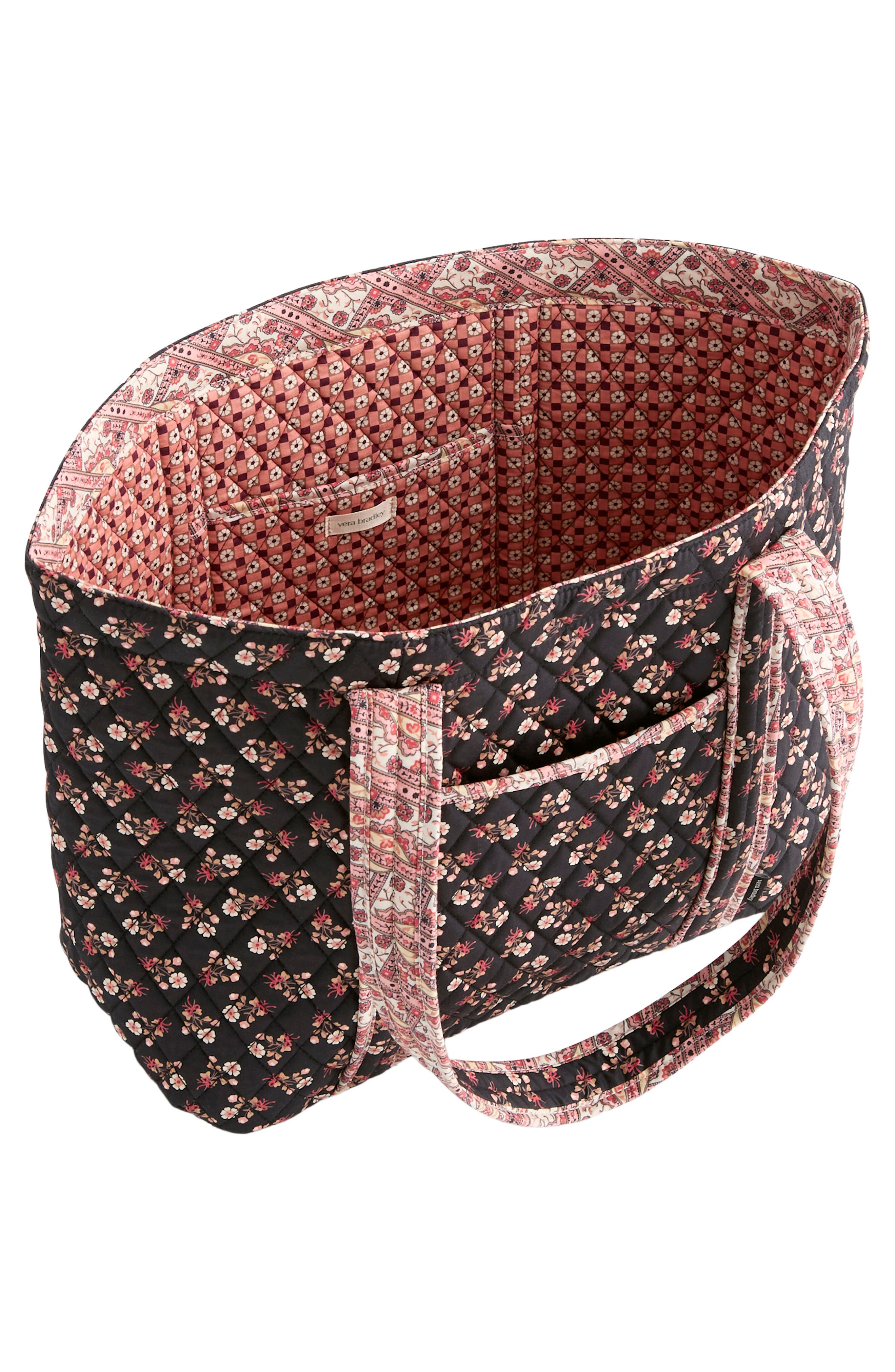 VERA BRADLEY Hathaway Ditsy Floral Quilted Reversible Tote, Alternate, color, Melissa Ditsy