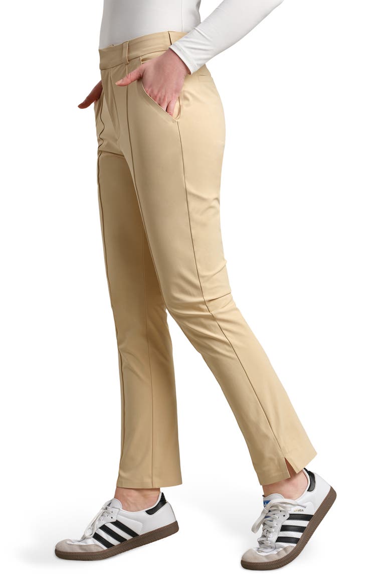 Birdie Slim Ankle Trousers, Alternate, color, PEBBLE TAN