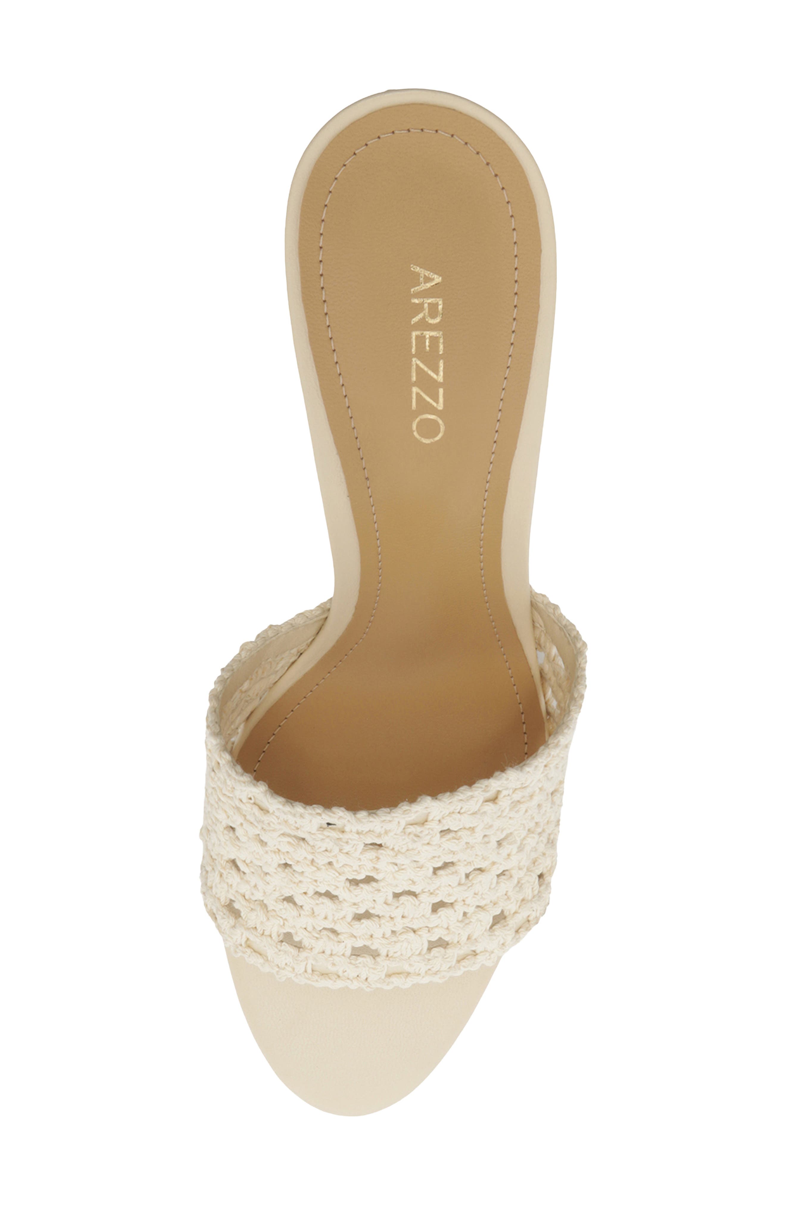 Arezzo Mary Wedge Slide Sandal, Alternate, color, White