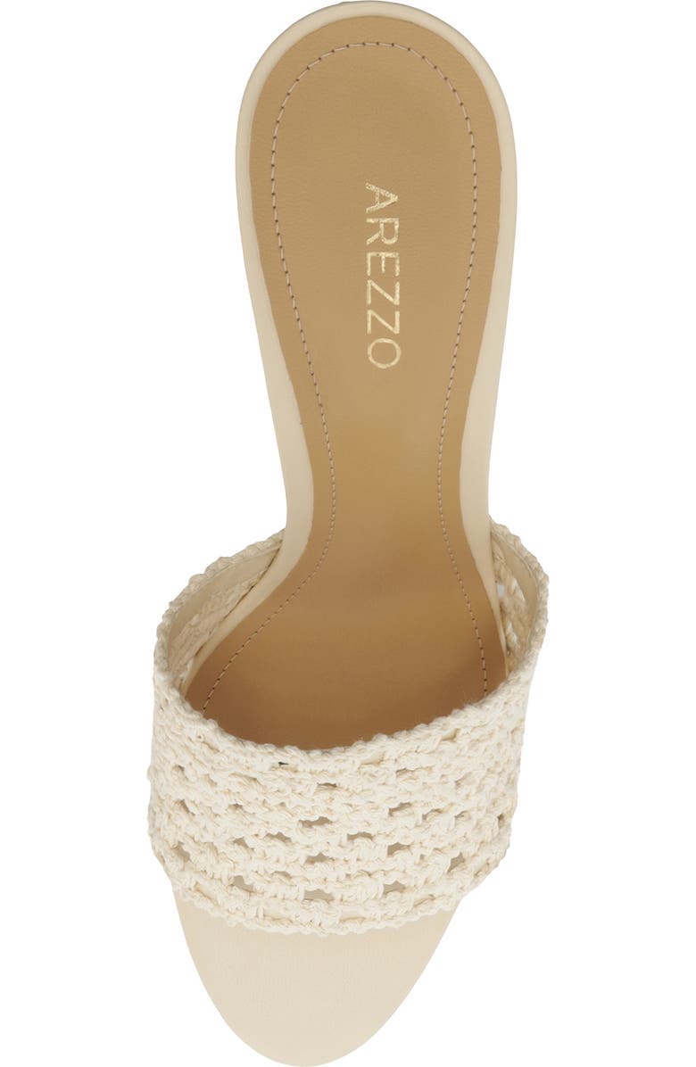 Arezzo Mary Wedge Slide Sandal, Alternate, color, White