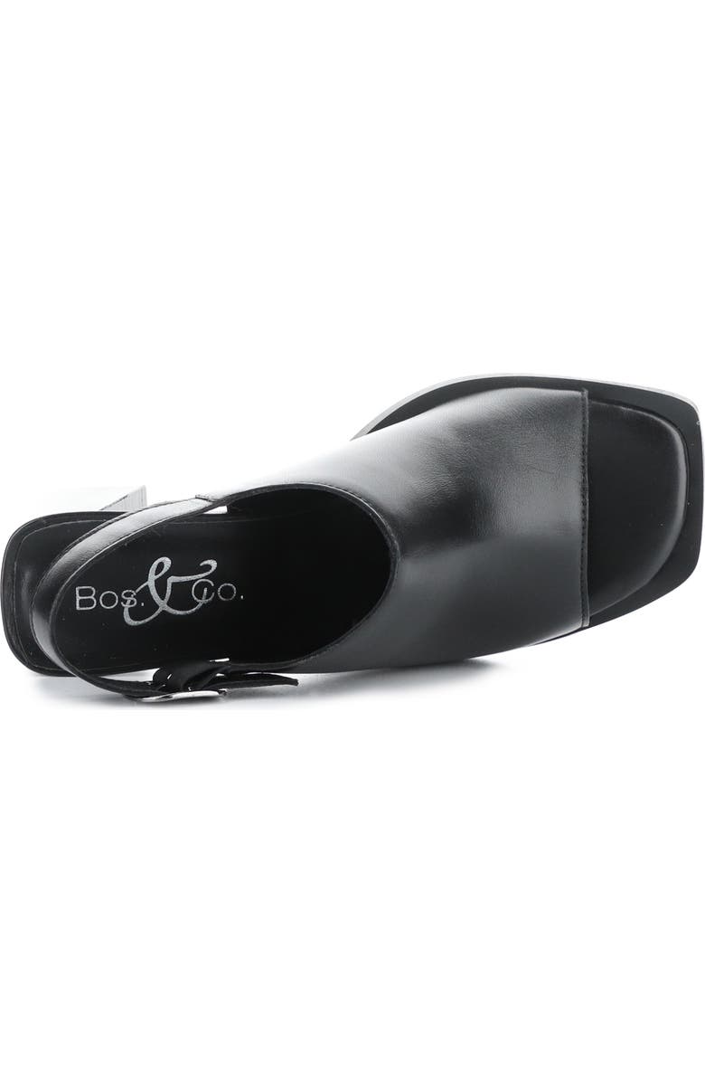 Bos. & Co. Bibi Slingback Sandal, Alternate, color, Black Nappa