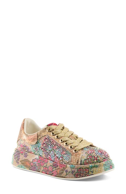 Crystalushus Embellished Platform Sneaker (Women)