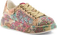 AZURA BY SPRING STEP Crystalushus Embellished Platform Sneaker