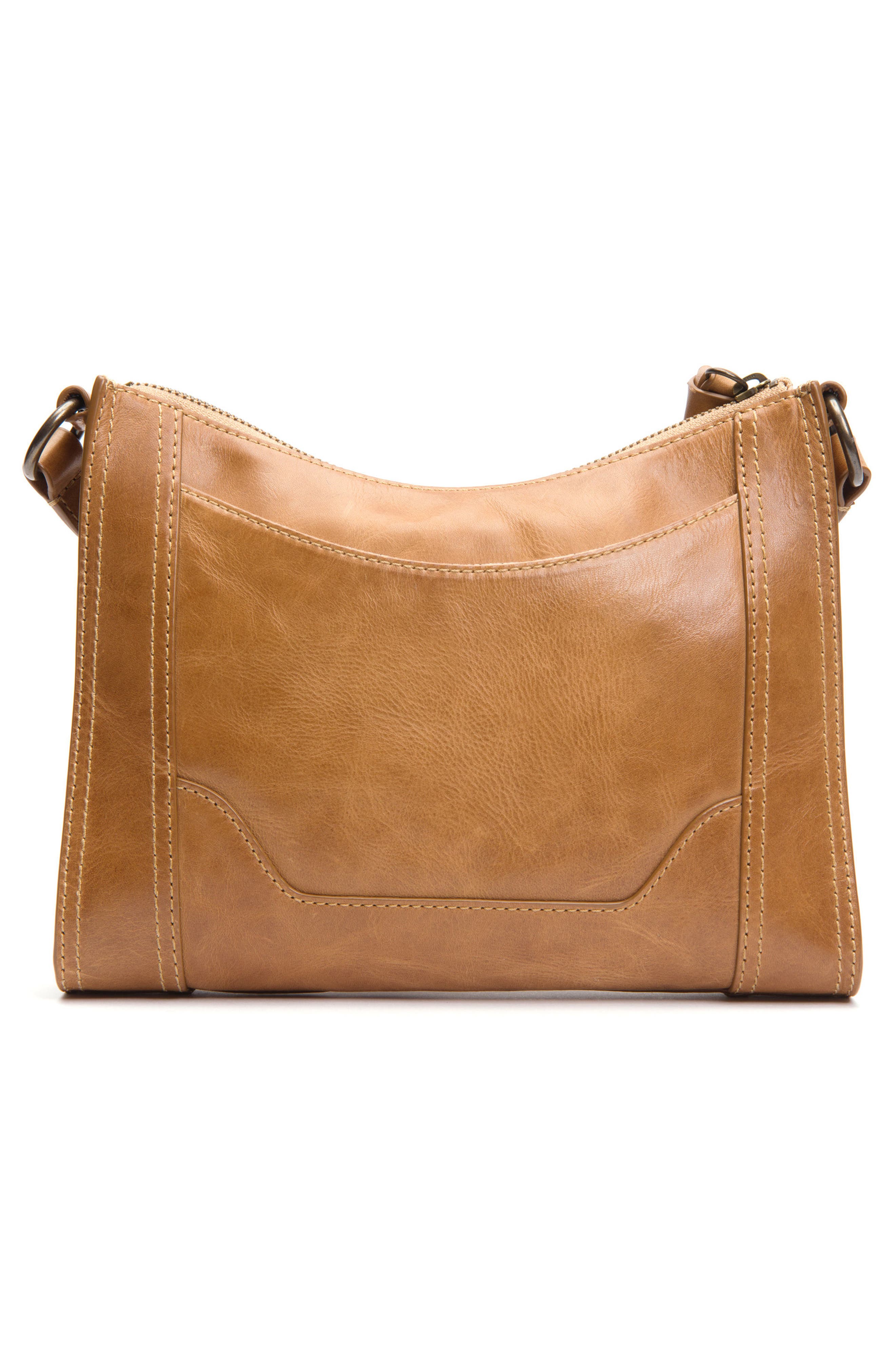 Frye Melissa Leather Crossbody Bag, Alternate, color, Beige