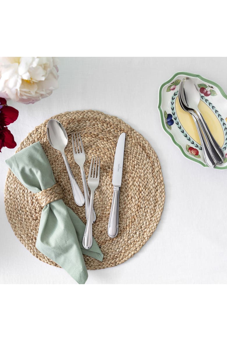 Mademoiselle 20 Piece Flatware Set, Alternate, color, Metallic Silver