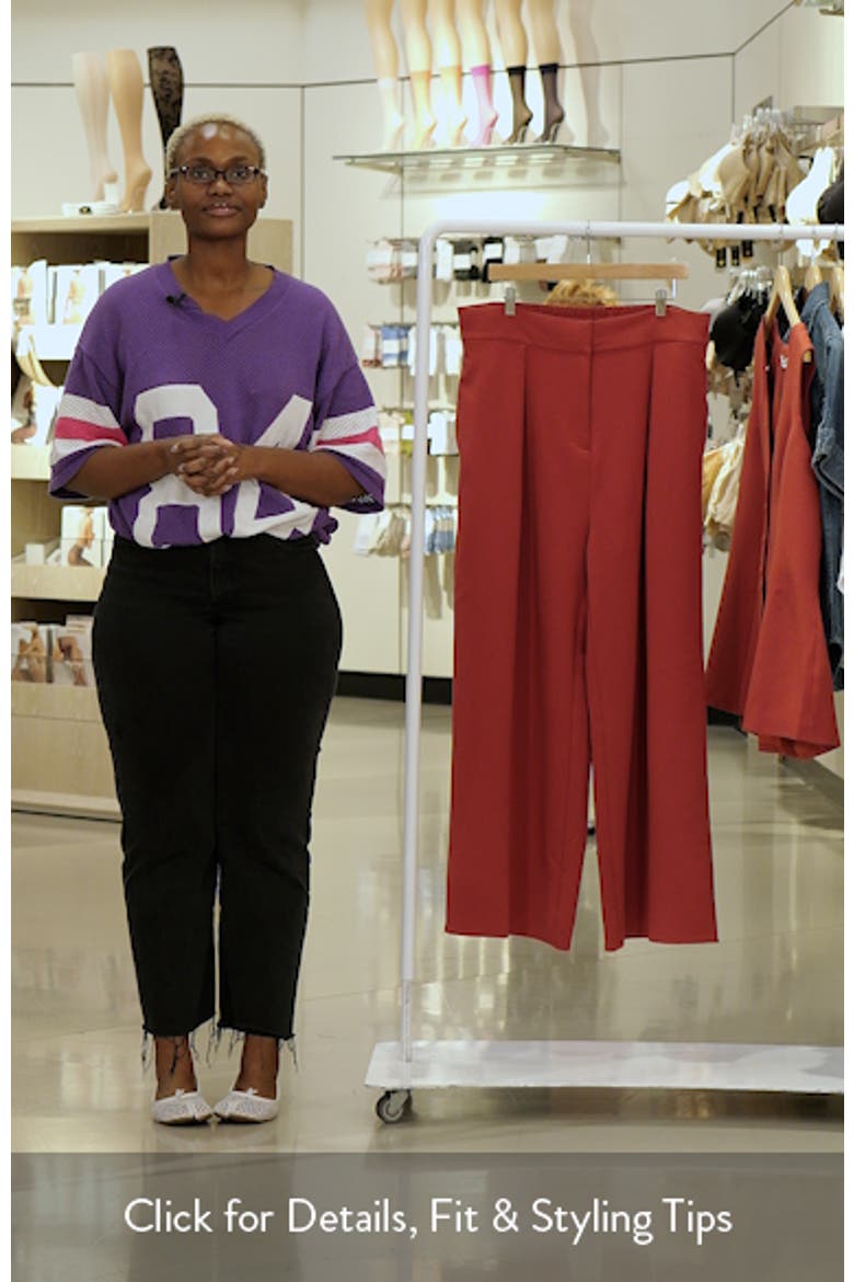 Tori Pleat Wide Leg Pants video