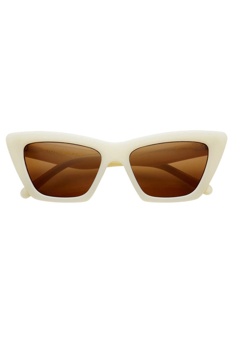 Siena Cat Eye Sunglasses, Main, color, Milky White
