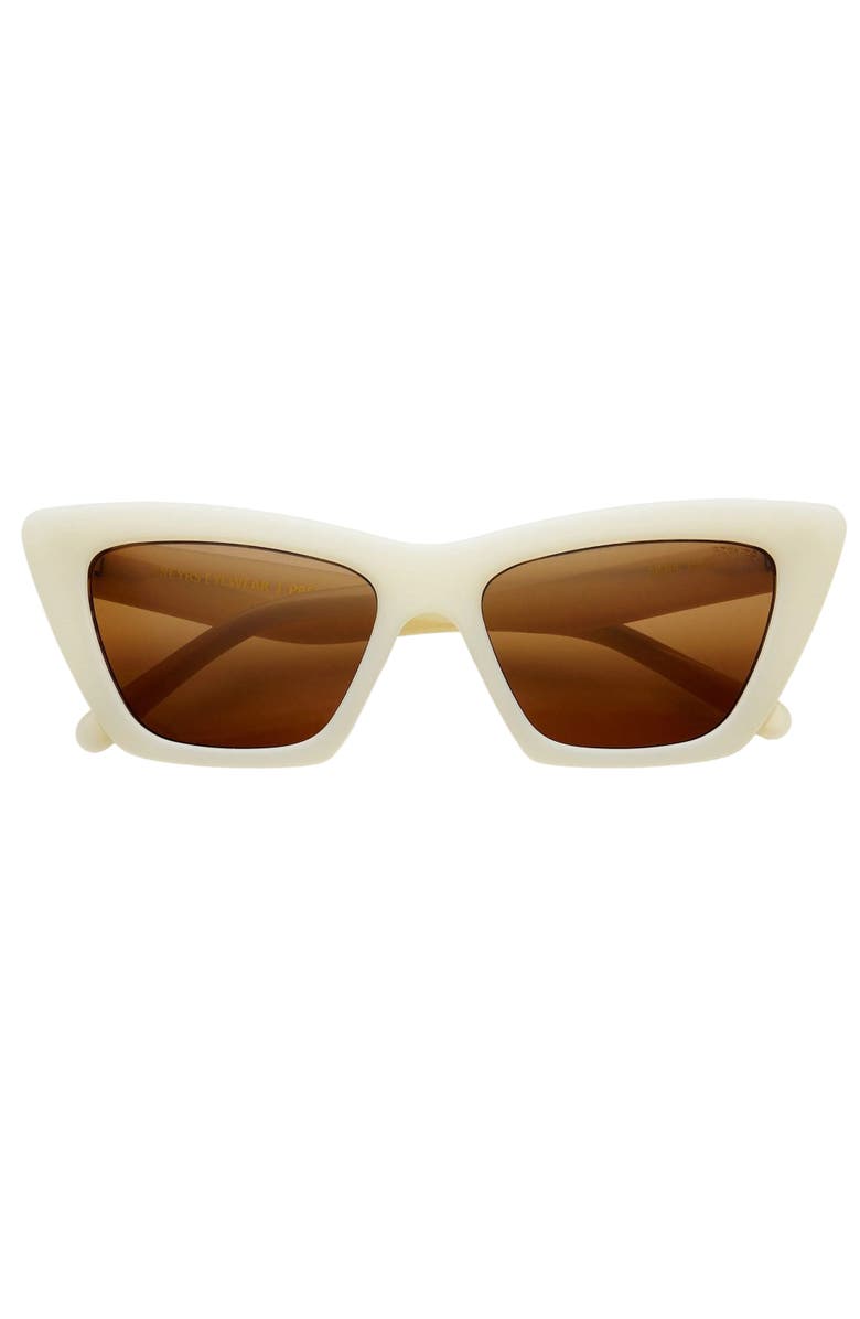 FREYRS Eyewear Siena Cat Eye Sunglasses, Main, color, Milky White