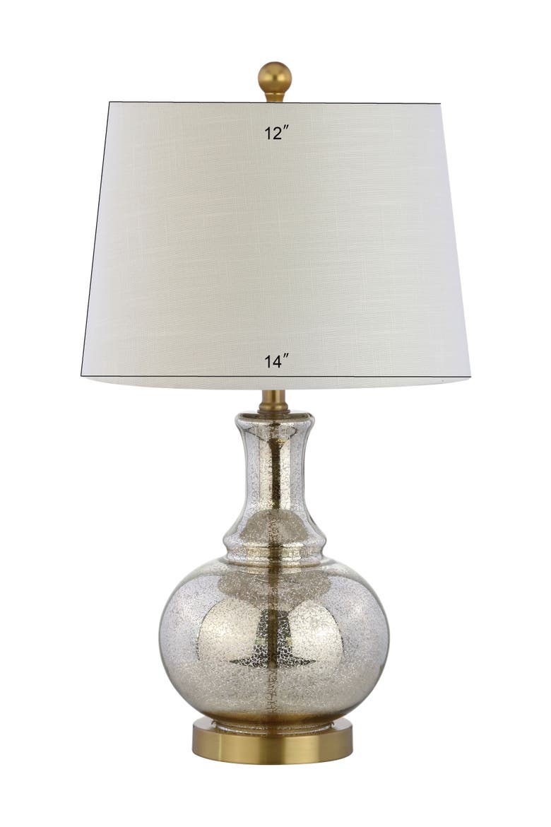 Lavelle 25" Glass LED Table Lamp, Alternate, color, Mercury Silver