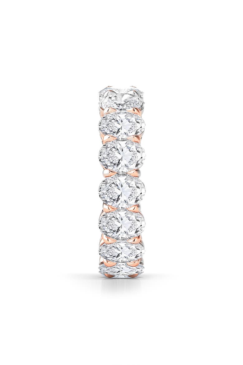 Oval Cut Lab Grown Diamond Eternity Band, Alternate, color, ROSE GOLD