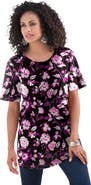 Roaman's Plus Size Cotton Ultimate Crewneck Tee