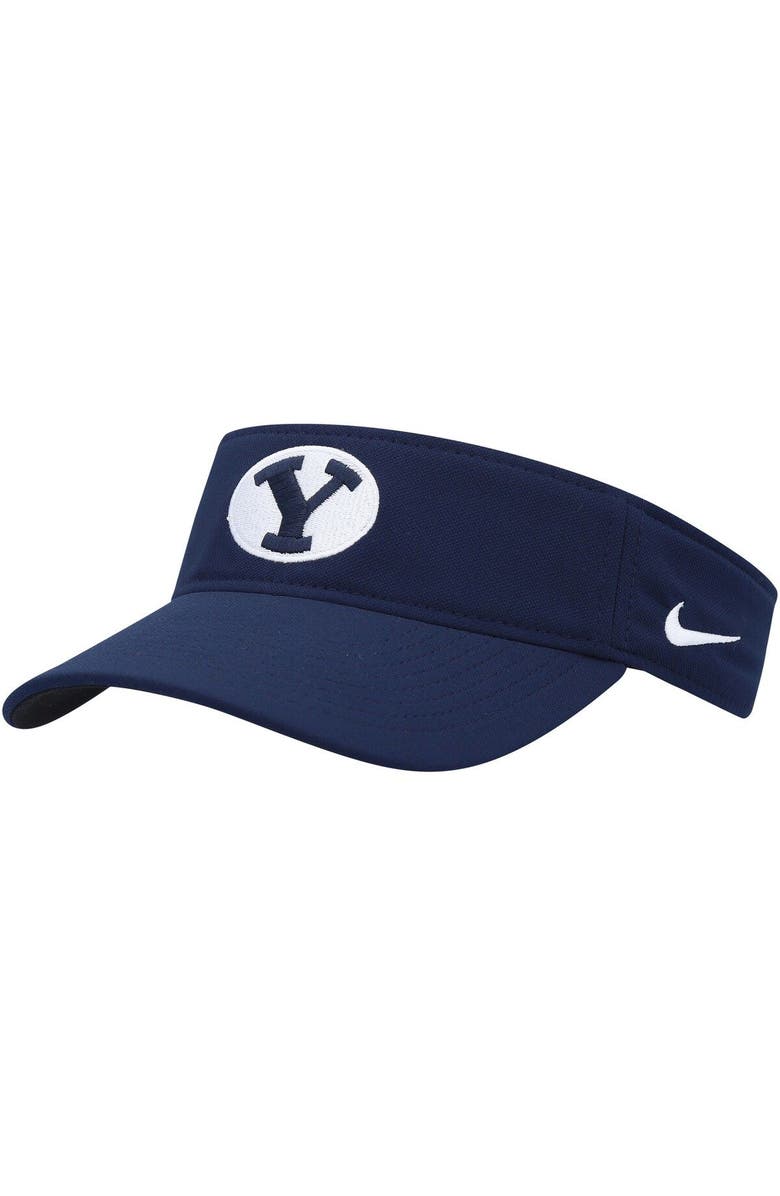 Nike Men's Nike BYU Cougars Navy Sideline Performance Visor, Main, color, Navy