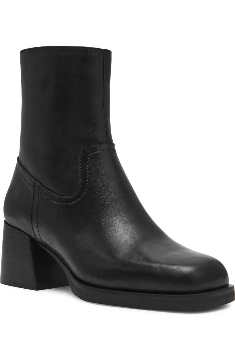 Steve Madden Latches Bootie, Main, color, Black Leather