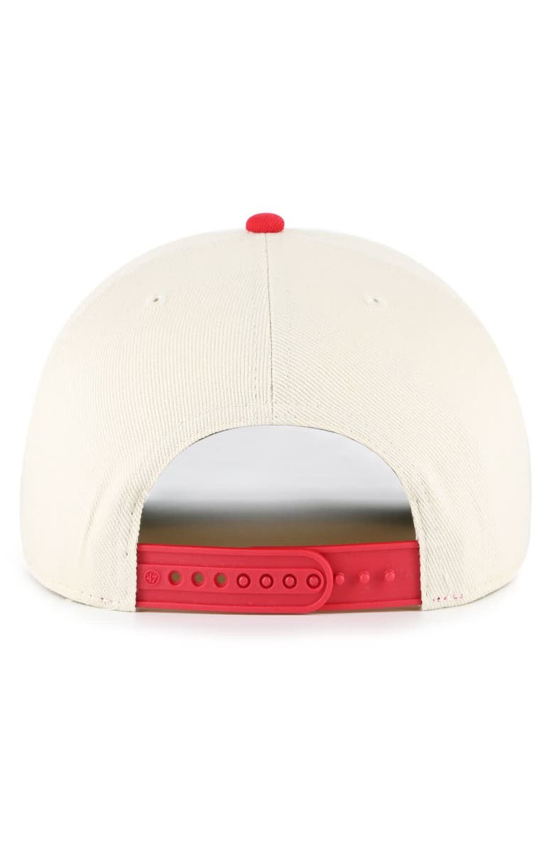 '47 Men's '47 Natural Ohio State Buckeyes Pomona Two-Tone Rope Hitch Adjustable Hat, Alternate, color, 