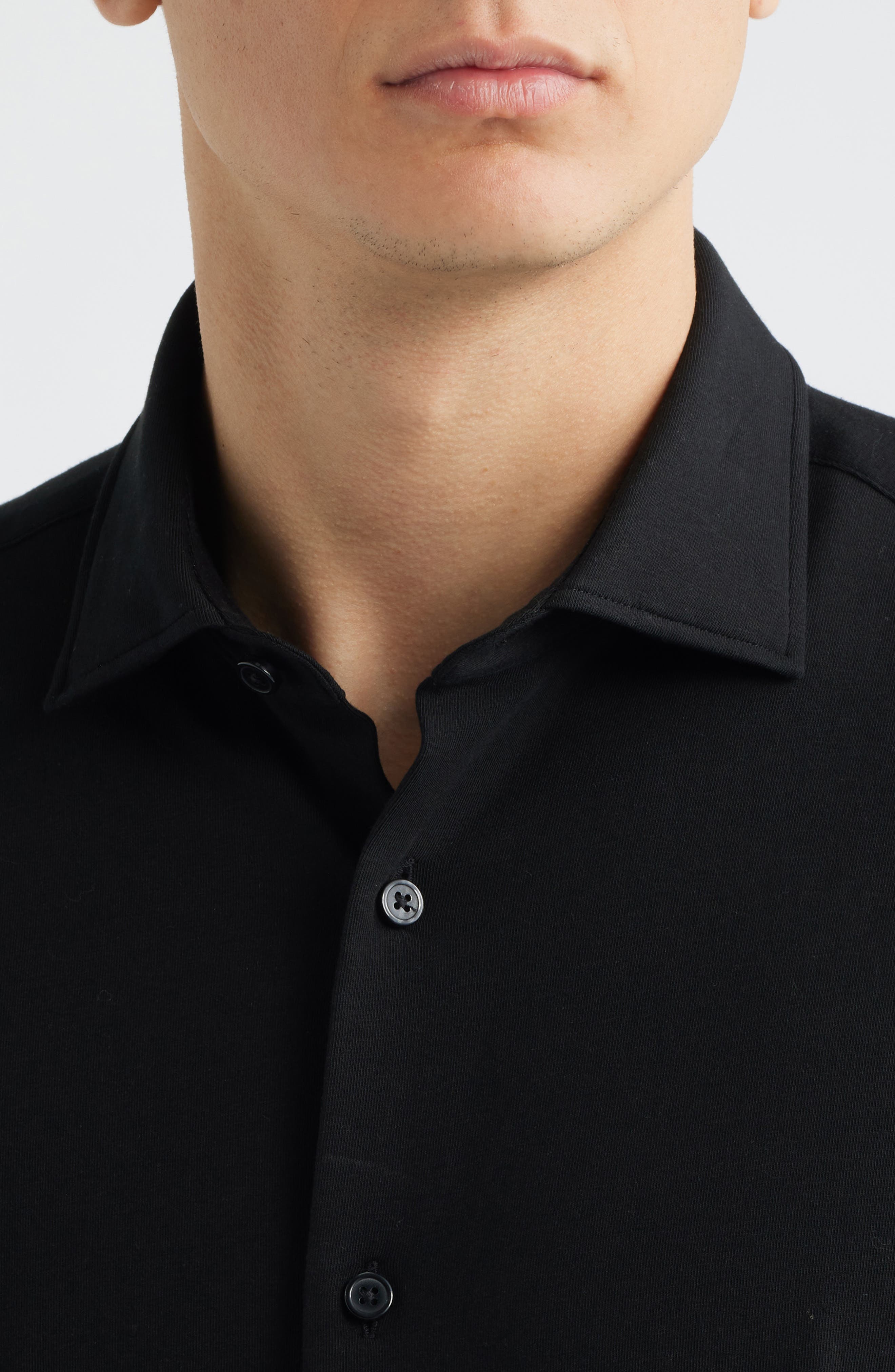 Roan Stretch Cotton Button-Up Shirt - image 2