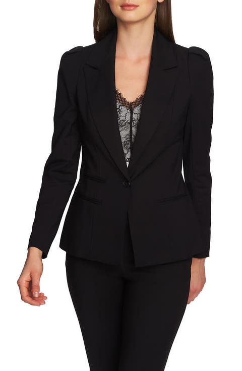 Puff Shoulder Blazer
