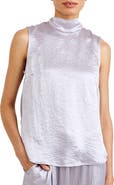 Bella Dahl Tie Back Sleeveless Satin Top