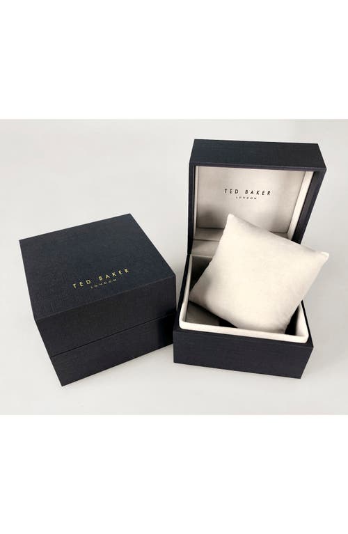 Ted Baker Bow Mesh Strap Watch, 36mm In Silver