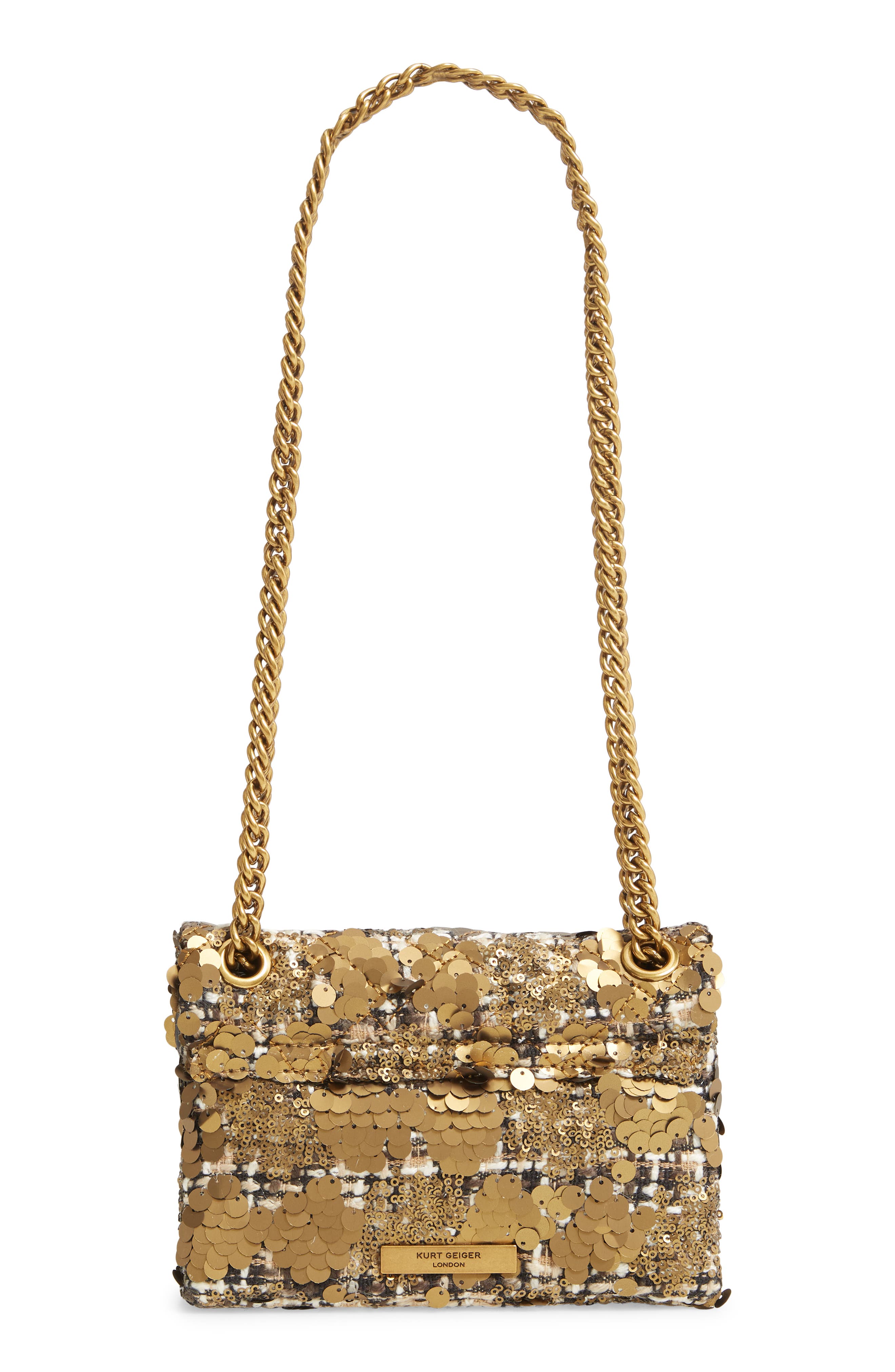 Kurt Geiger London Mini Kens Sequin Crossbody Bag, Alternate, color, 