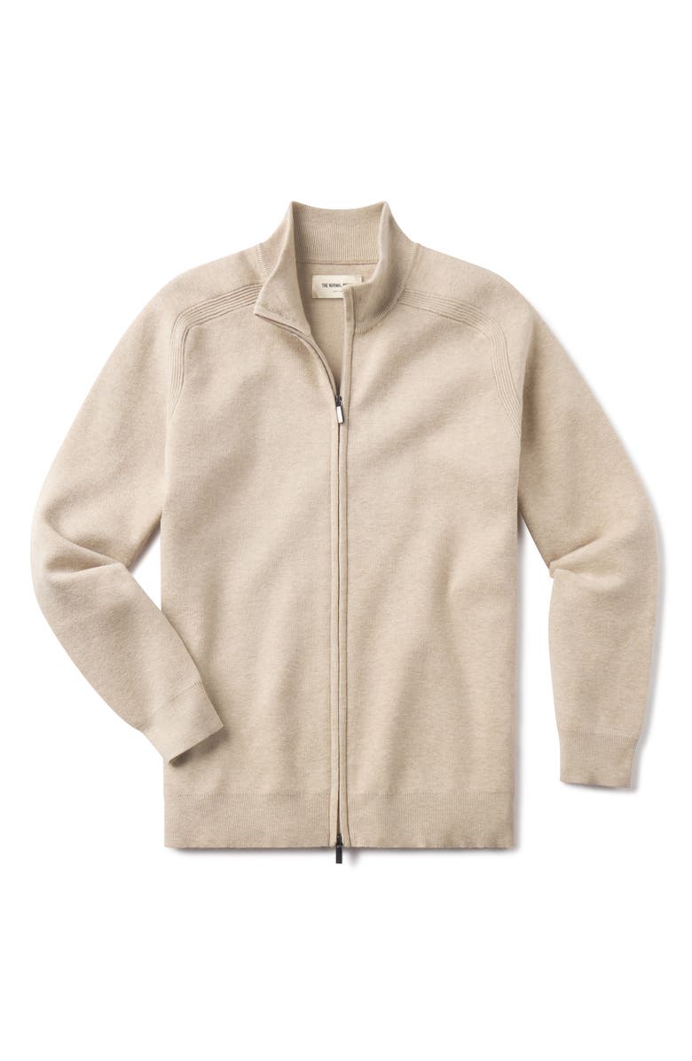 The Normal Brand Coopers Landing Zip Cardigan, Alternate, color, Oatmeal
