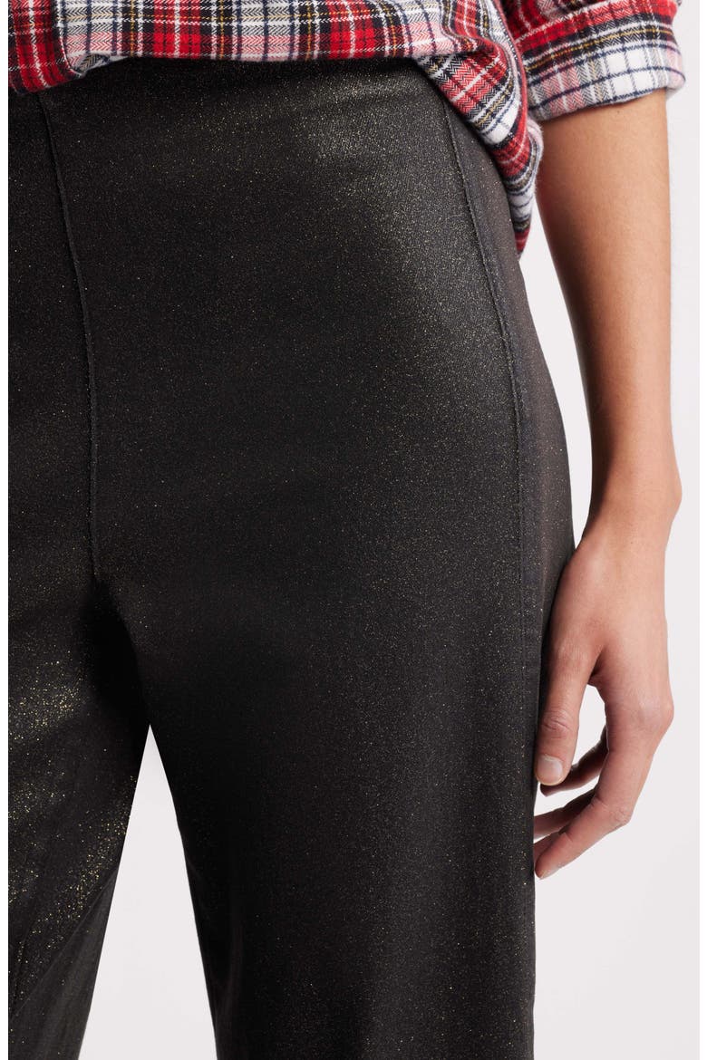 Westport Ankle Wide Leg Pants, Alternate, color, GOLD GLITTER BLACK WAX