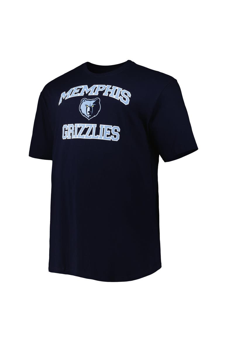 Men's Navy Memphis Grizzlies Big & Tall Heart & Soul T-Shirt, Alternate, color, Navy