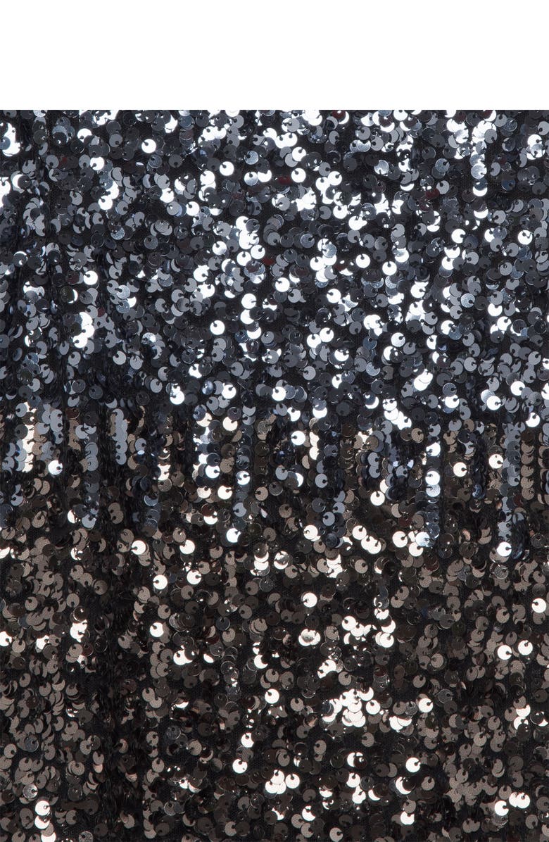 French Connection Estari Sequin Ombré Sleeveless Swing Dress, Alternate, color, 