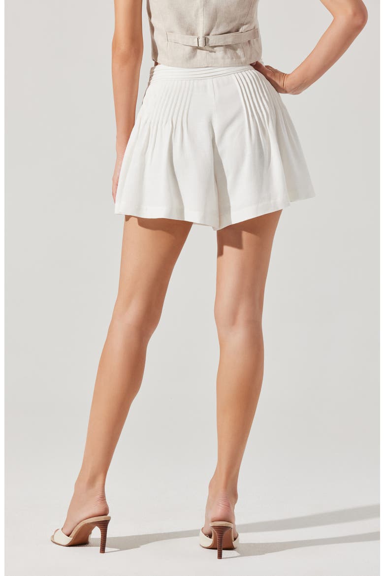 Ciro Pintuck Shorts, Alternate, color, WHITE