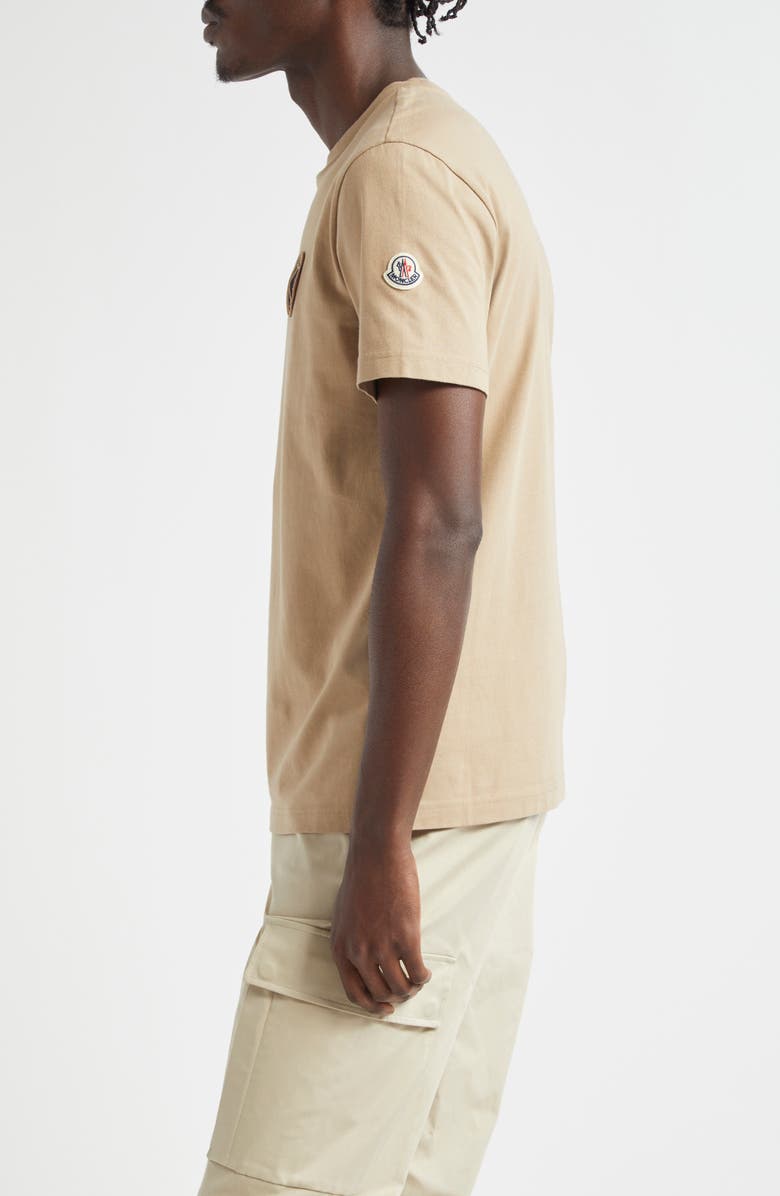 Moncler Embroidered Logo Cotton T-Shirt, Alternate, color, 