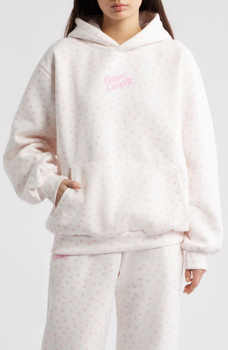HAPPY CAMP3R Flower Hoodie, Main, color, Cream