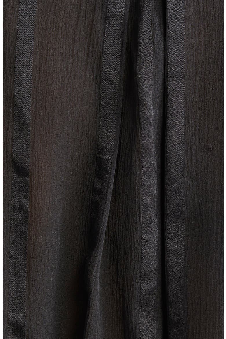 Argo Silk Button-Up Shirt, Alternate, color, BLACK PINSTRIPE