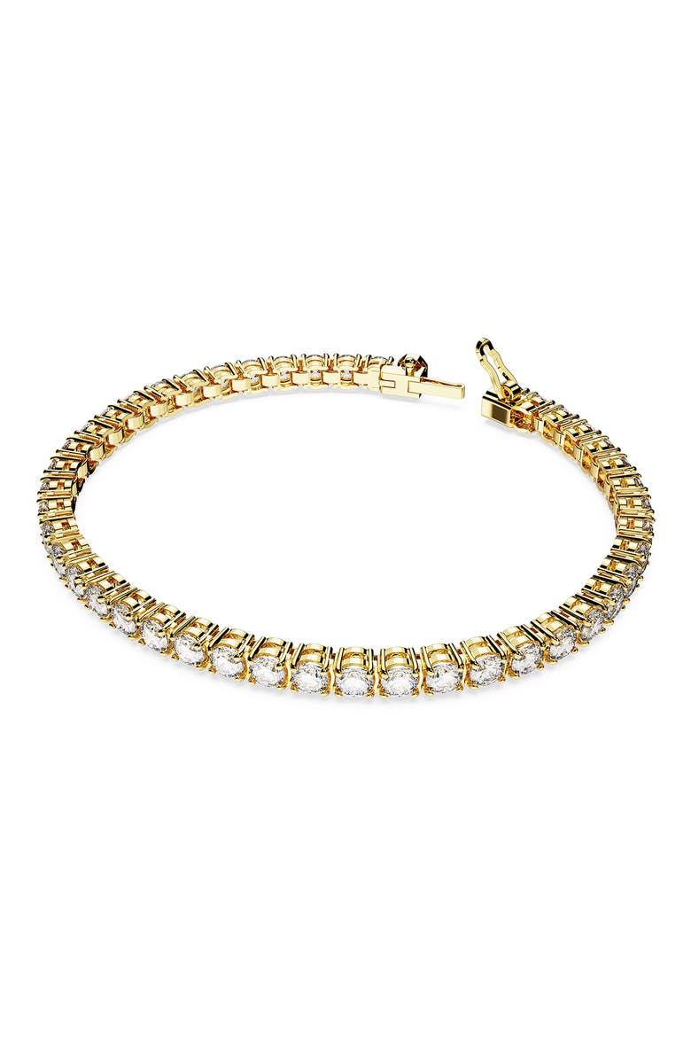 Re Matrix Tennis Bracelet, Main, color, GOLD