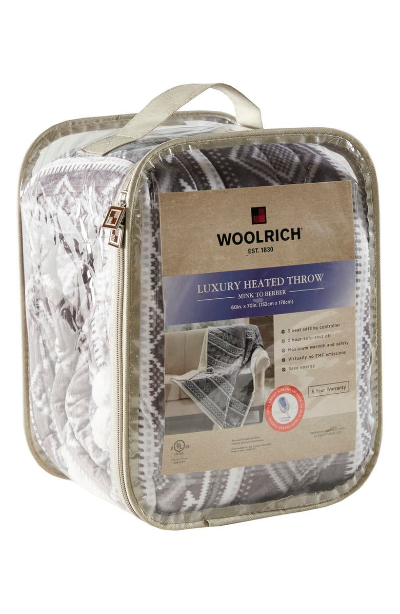 JLA Home Woolrich Anderson Oversized Heated Throw - 60" x 70", Alternate, color, 
