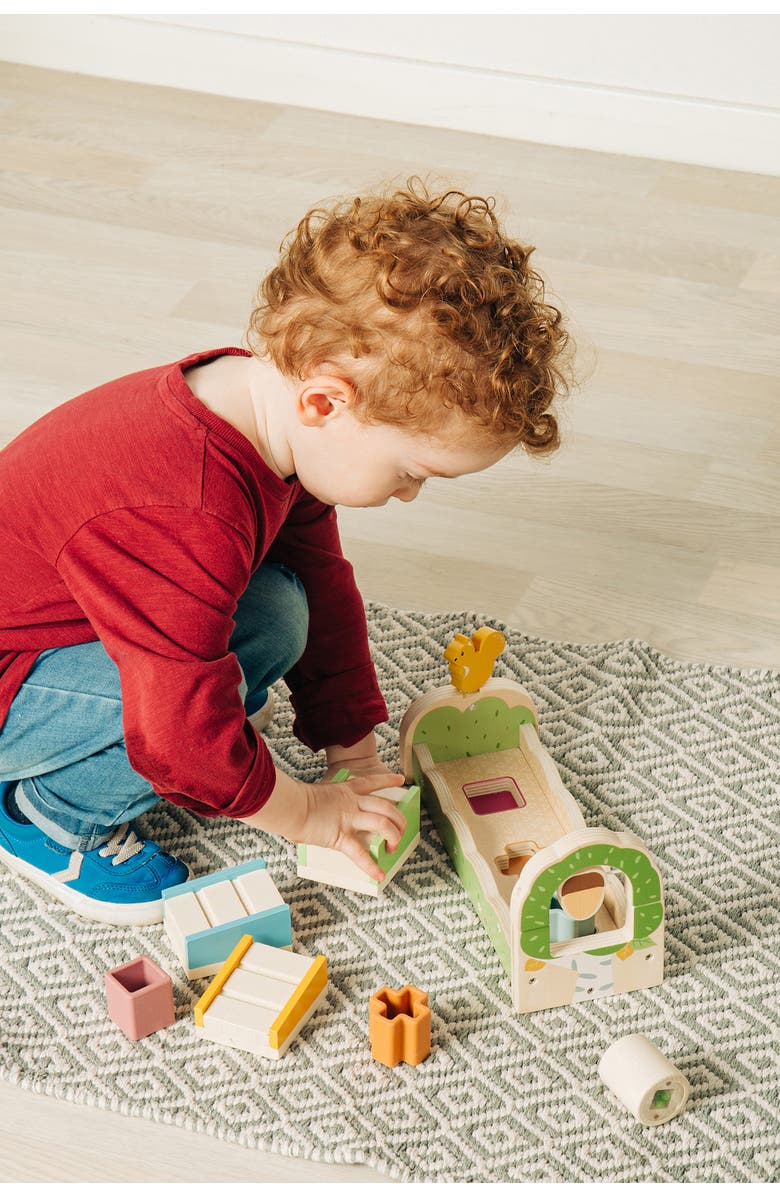 Bigjigs Toys Squirrel Ramp Sorter, Alternate, color, Green