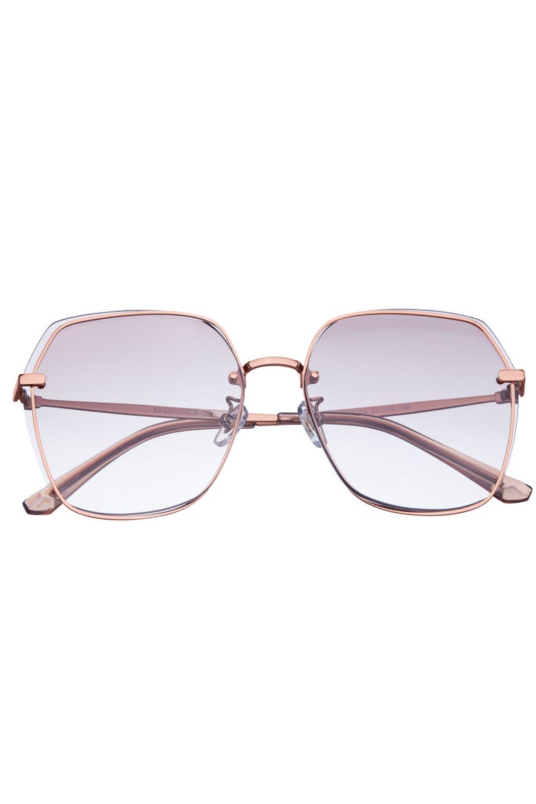 Renata Sunglasses, Main, color, Rose Gold/Purple