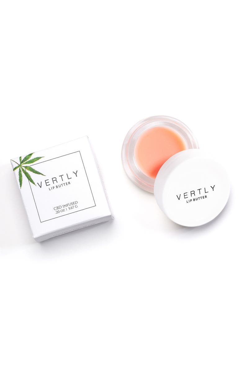 Vertly CBD Infused Rose Lip Butter, Main, color, 