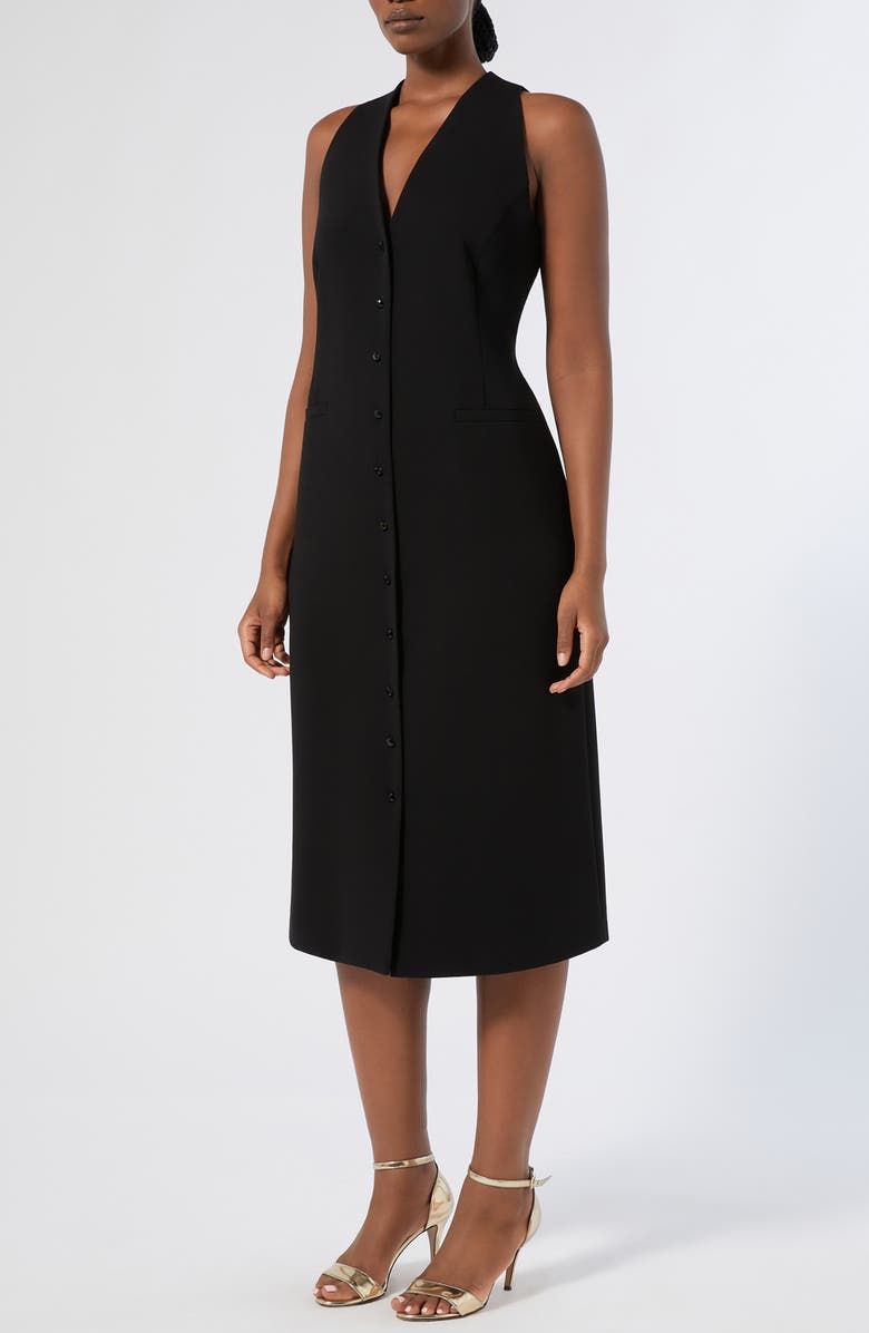Marina Rinaldi Maresca Sleeveless Dress, Alternate, color, Black