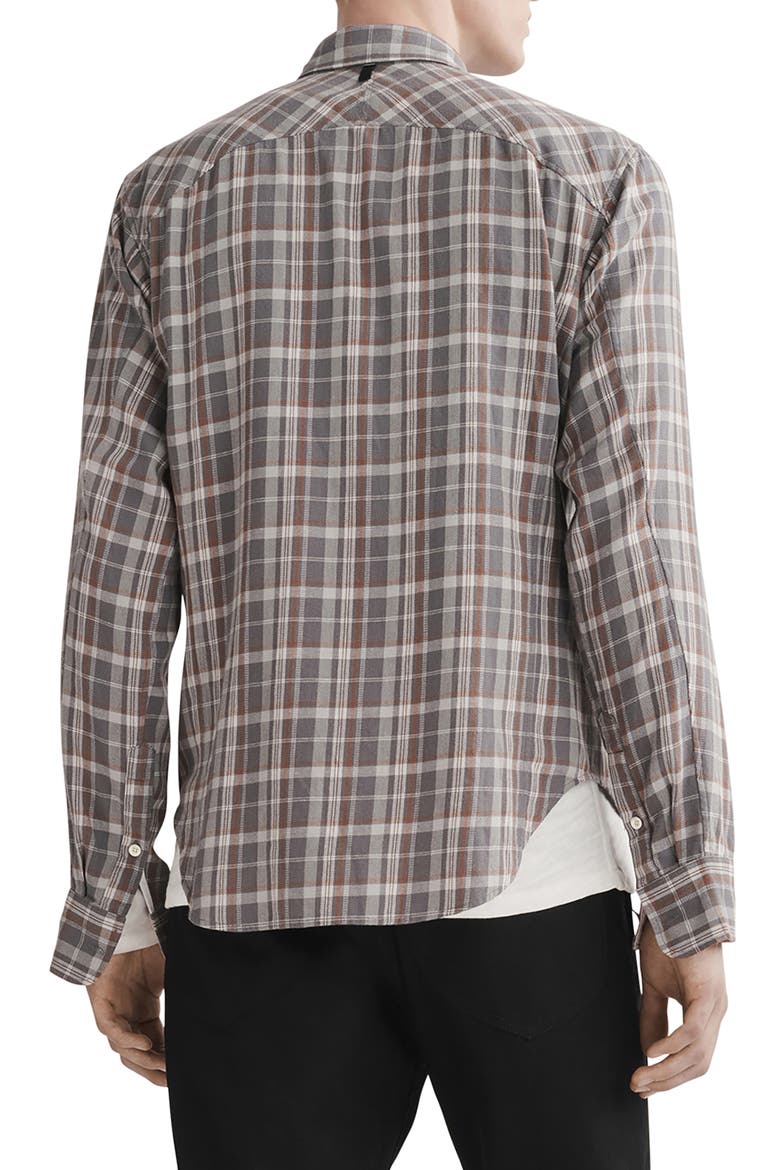 Fit 2 Plaid Cotton Button-Up Shirt, Alternate, color, STNPLD