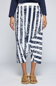 LUUKAA Thessaly Striped Jersey Harem Pants