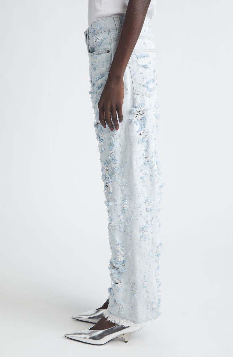 Haikure Winny Destroyed Wide Leg Jeans, Alternate, color, Light Blue Destroy