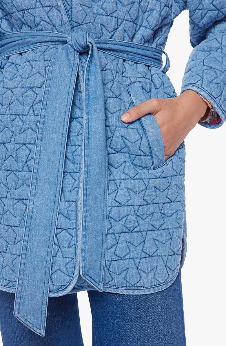MOTHER The Channel Changer Belted Chambray Jacket, Alternate, color, 