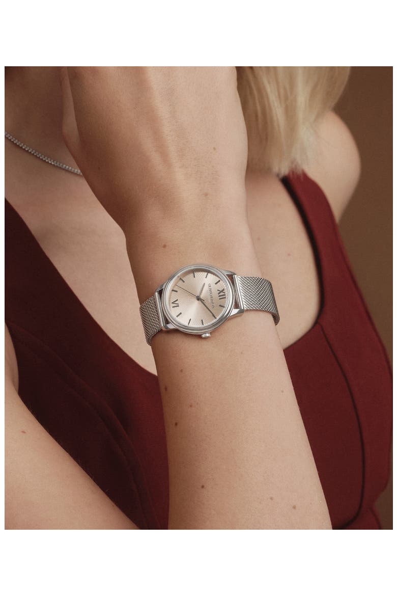 Swirl LE Mesh Strap Watch, 32mm, Alternate, color, BEIGE