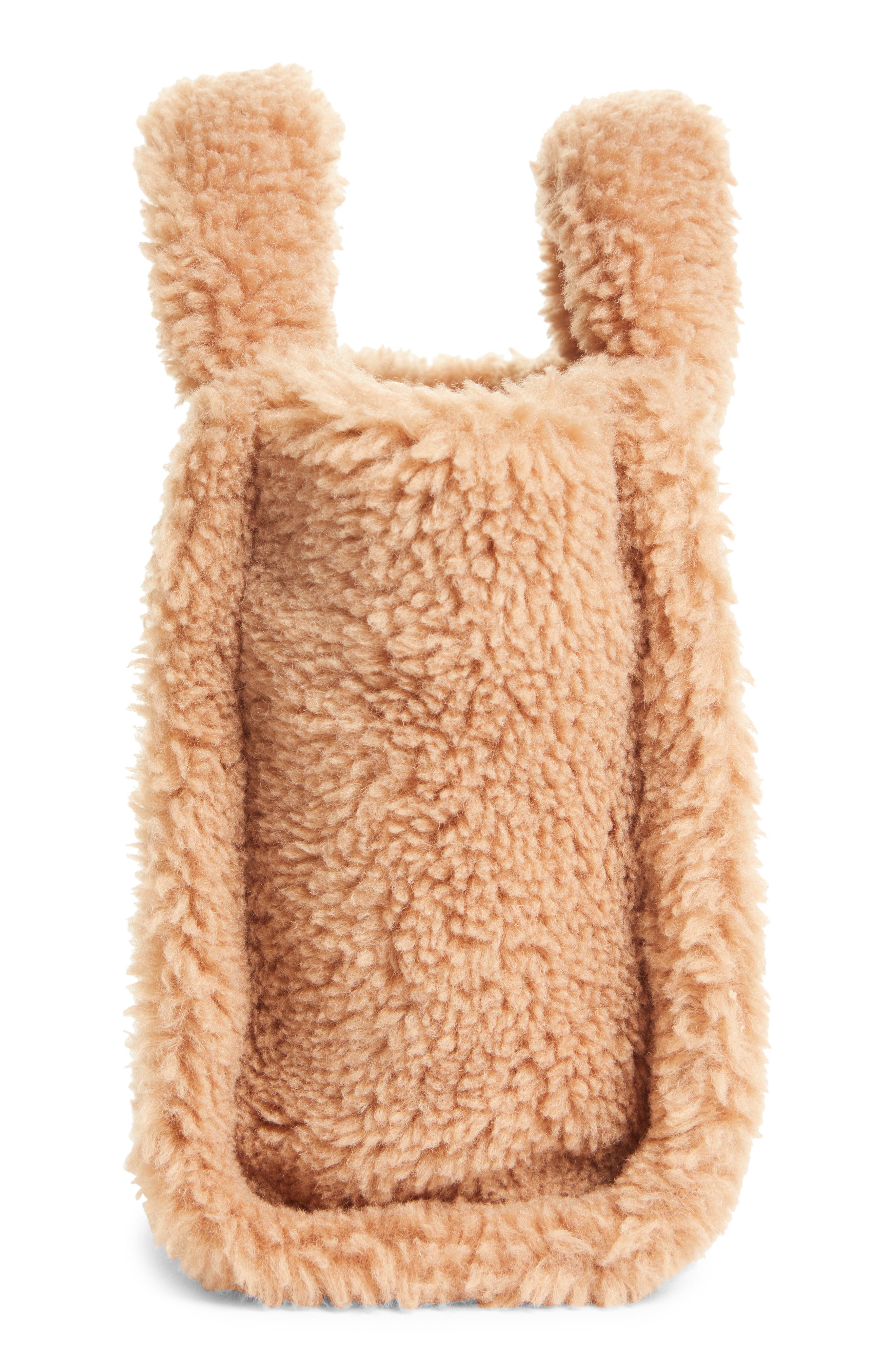 Stand Studio Mini Lizzie Teddy Faux Shearling Tote, Alternate, color, 