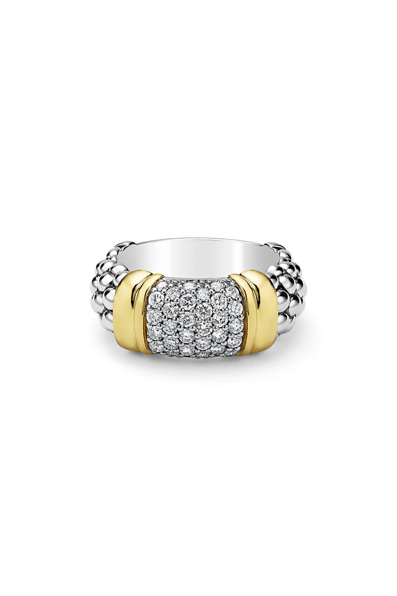 Signature Caviar Pavé Diamond Ring, 9mm video