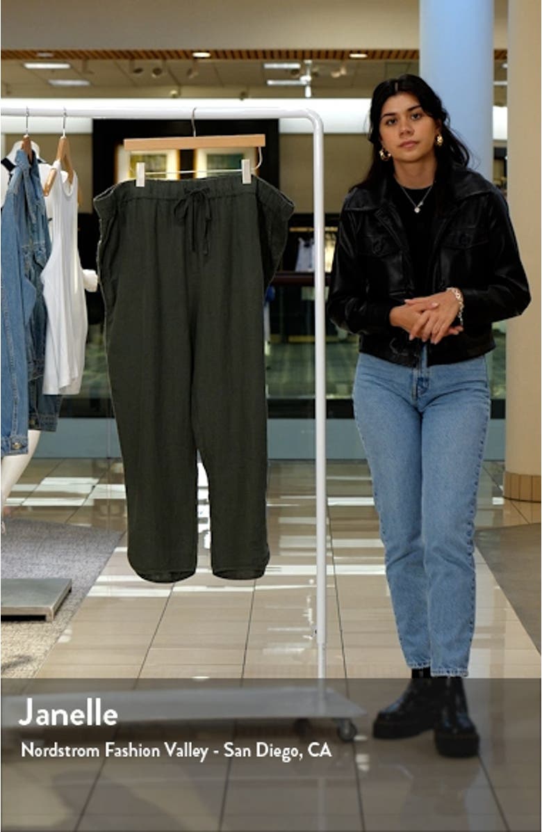 Tulip Hem Linen Pants, sales video thumbnail