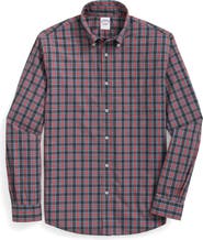 Brooks Brothers Friday Plaid Cotton Poplin Button-Down Shirt
