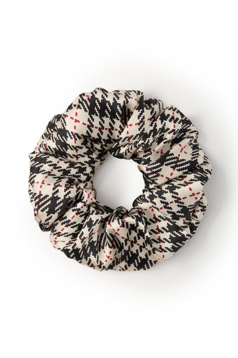 Cordellia Silk Scunchie, Main, color, Beige