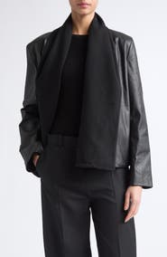 TOTEME Scarf Leather Jacket