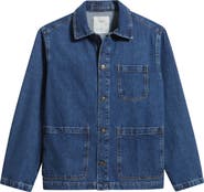 Percival Gove Cotton Denim Chore Coat